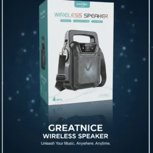 The Greatnice GTS 1767 Solar Bluetooth Speaker is designed for music lovers who want powerful sound on the go without worrying about battery life. With its dual solar panel charging system, high-quality stereo sound, and portable design, this speaker is perfect for outdoor adventures, travel, and everyday use.